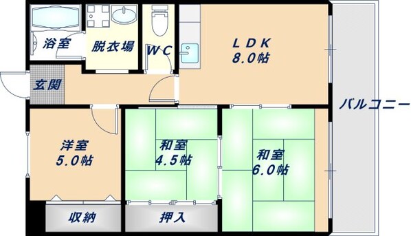 二条ビルの物件間取画像